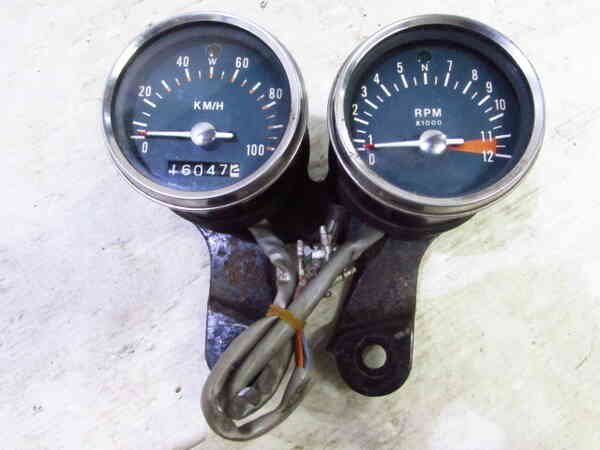 CB50 超希少!! 純正 メーターASSY 動作OK スピード/タコ 当時物 検