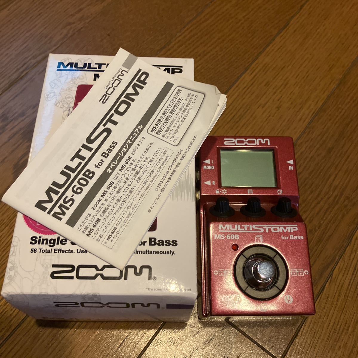 ZOOM MS-60B MultiStomp Bass Pedal ベース用マルチエフェクター