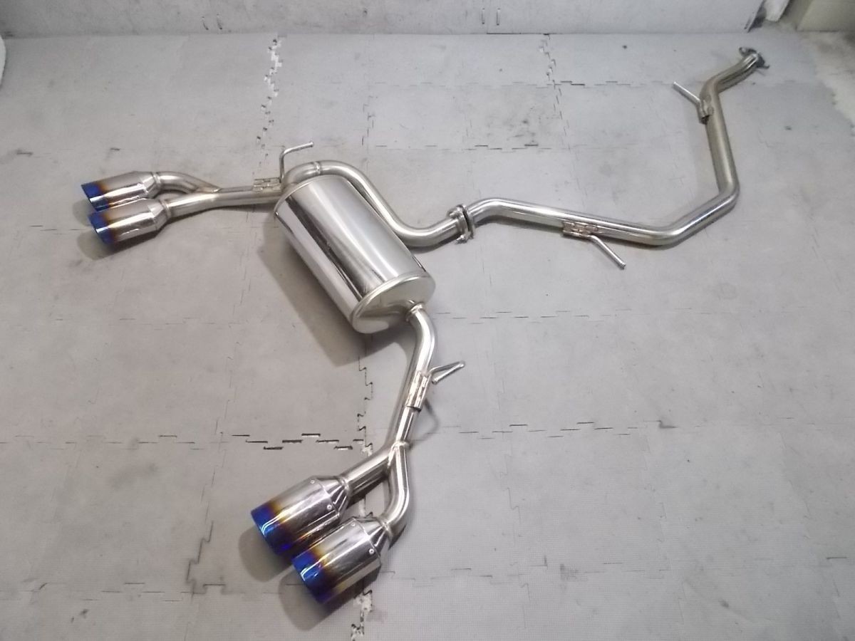 ★激安!★ZWE211W カローラ ツーリング ハイブリッド GANADOR ガナドール マフラー 左右出し 4本出し 2ZR-1NM / Q7-404