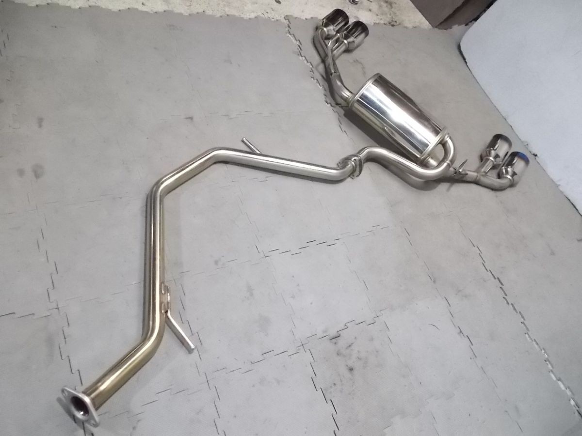 ★激安!★ZWE211W カローラ ツーリング ハイブリッド GANADOR ガナドール マフラー 左右出し 4本出し 2ZR-1NM / Q7-404