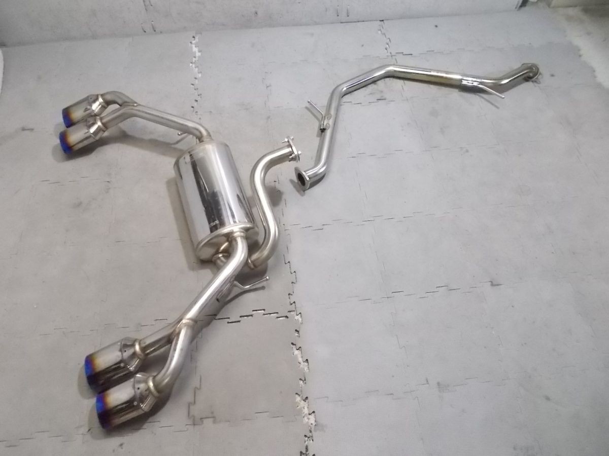 ★激安!★ZWE211W カローラ ツーリング ハイブリッド GANADOR ガナドール マフラー 左右出し 4本出し 2ZR-1NM / Q7-404