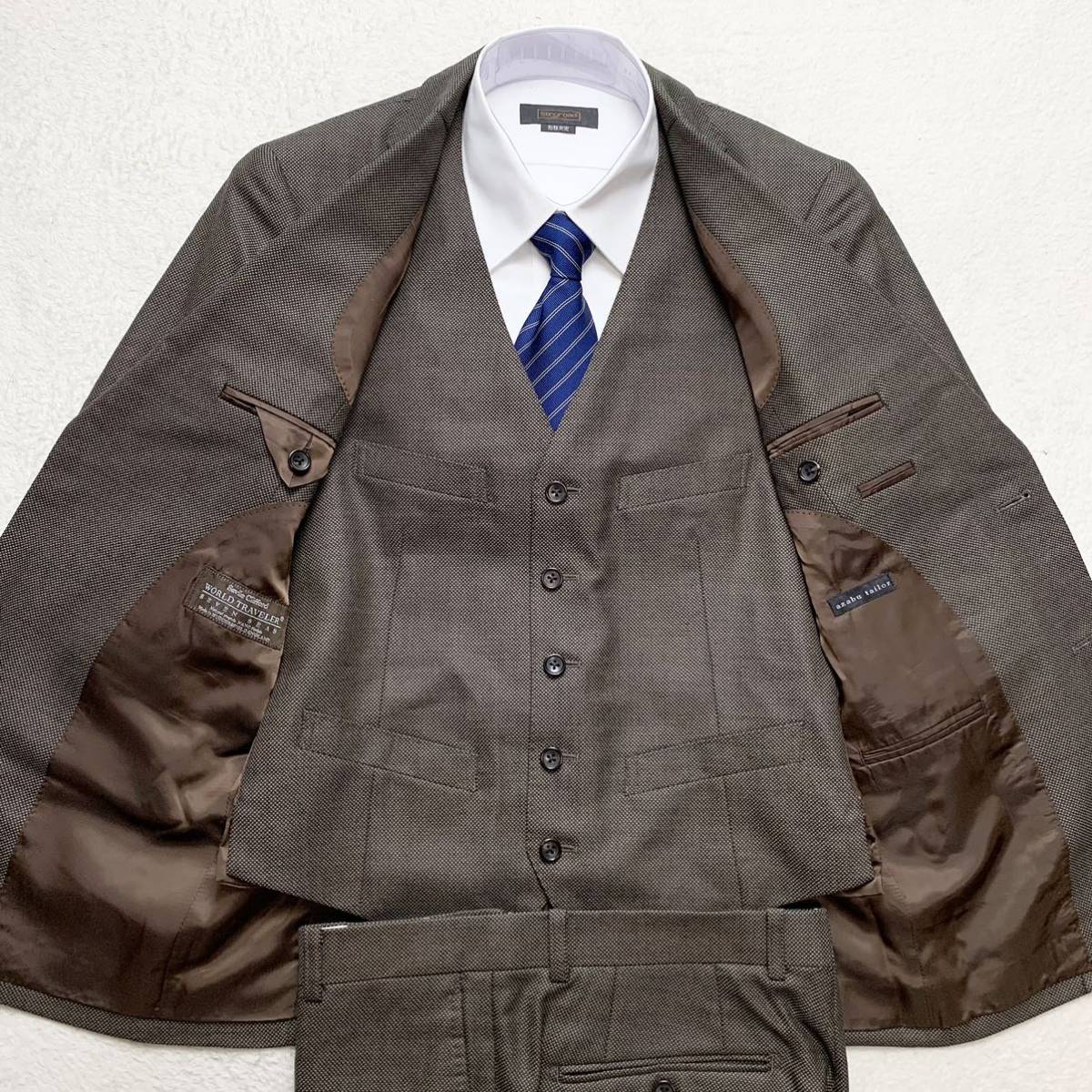 麻布テーラー【圧巻の3ピース】azabu tailor スーツ セットアップ 高級