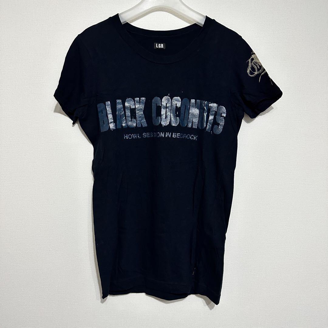 LGB black coconuts tシャツ LGB black T-shirt Rare LGB T-shirt, BLACK COCONUTS, size 0, le