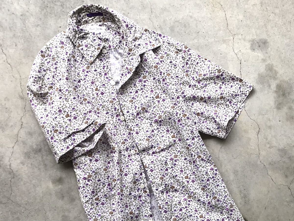 Paul Smith ポールスミス 半袖シャツ 花柄 paul 総柄 L smith Lサイズ 