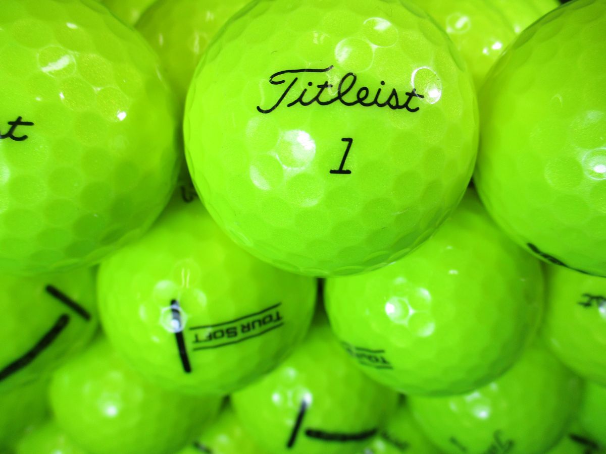 4084【特A級】タイトリスト Titleist -TOUR SOFT- [イエロー] 50個