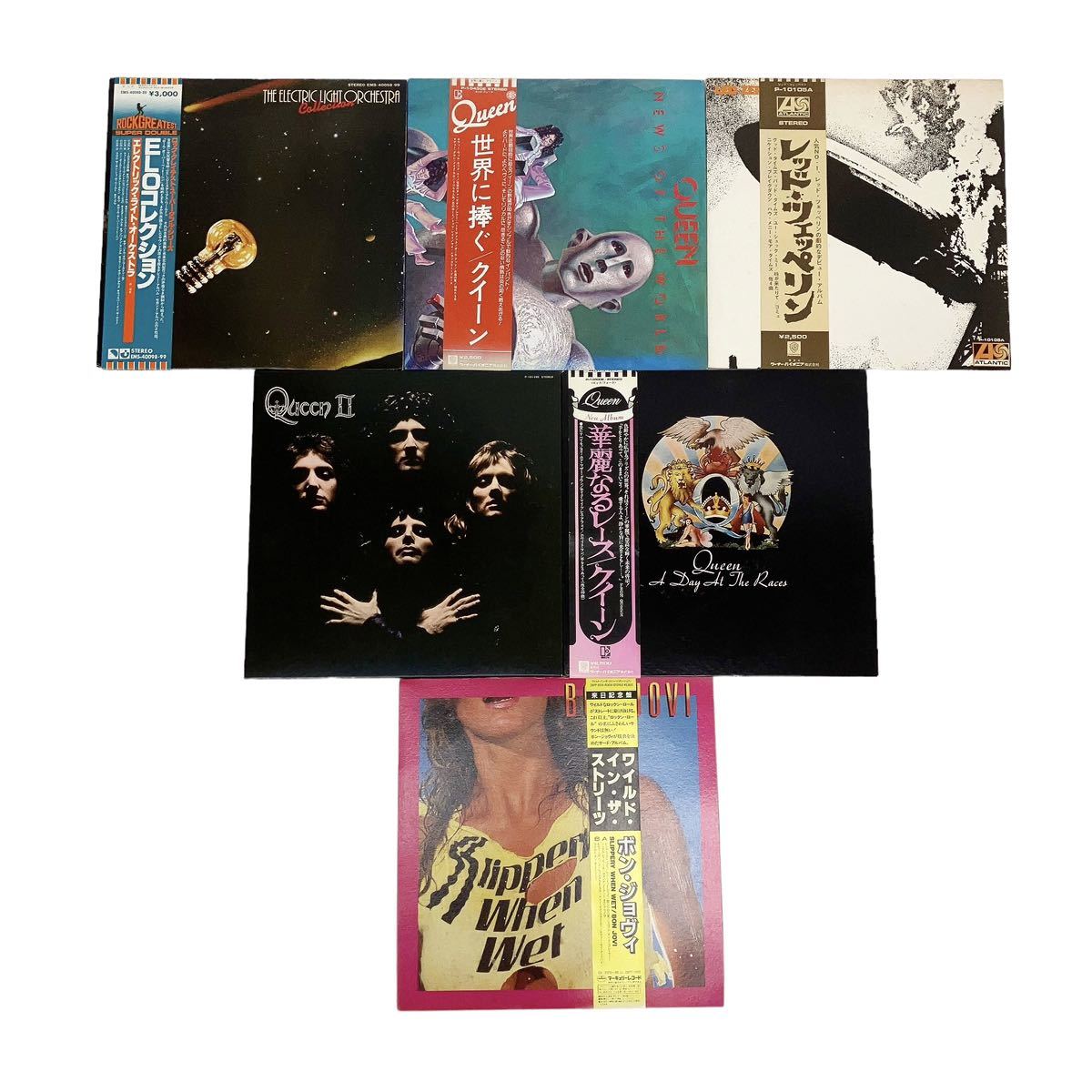 ロック フォーク LP レコード まとめて QUEEN ボン・ジョヴィ レッド 