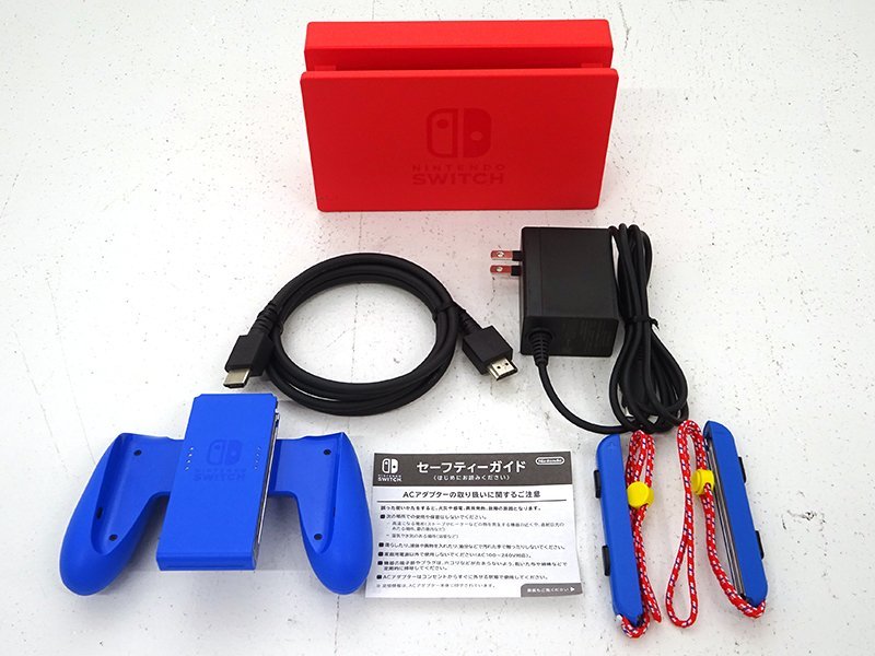 ☆中古☆Nintendo Switch 本体 マリオレッド×ブルー セット HAD-S