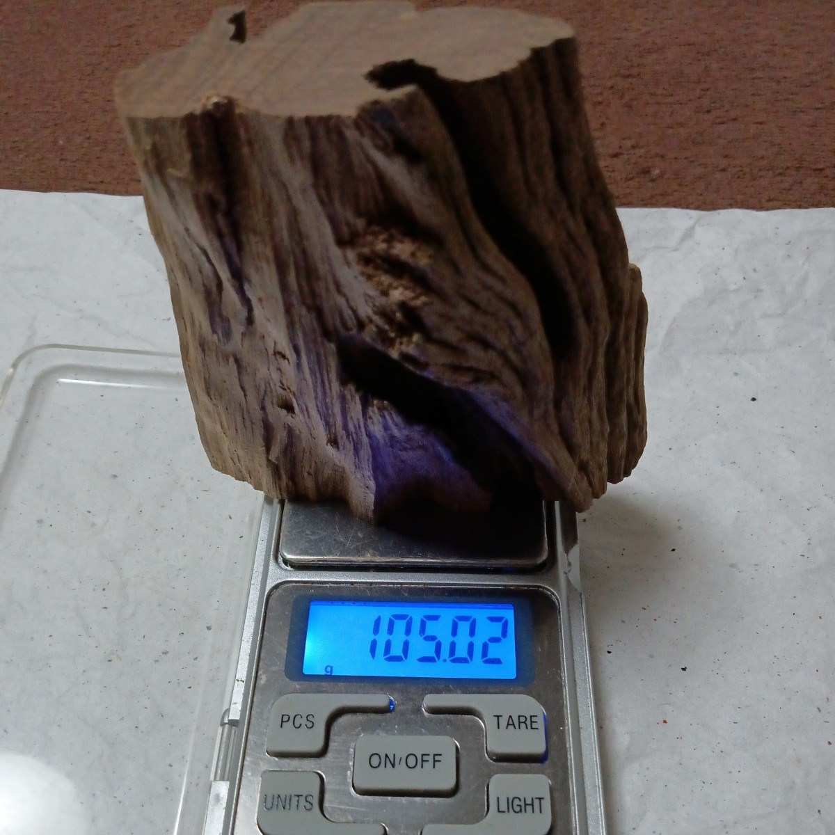 極上品 伽羅沈香香木105.02g(伽羅沈香白檀)中国古玩 唐物 古美術 香 