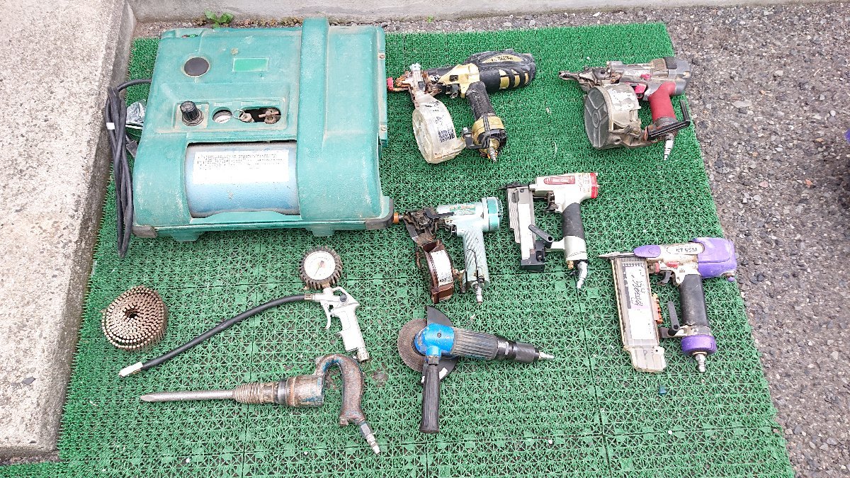 ○【お得】日立 MAX エアー工具 タッカー 釘打機 高圧ネジ打ち ロール