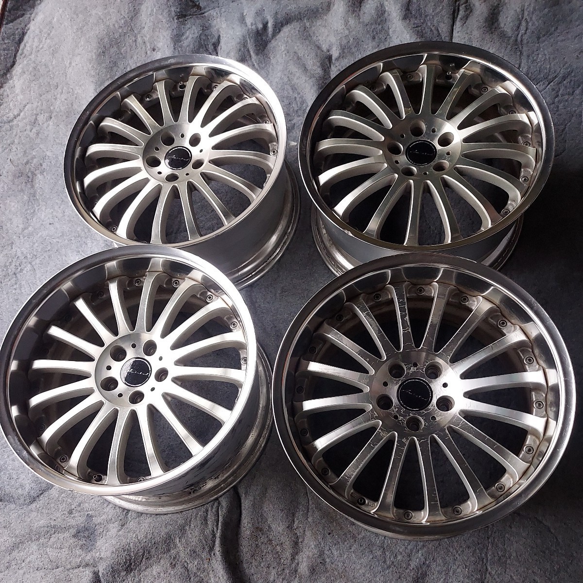 ポリッシュ アミスタット ロティーノ 19インチ 9J +37 10J +39 5穴  