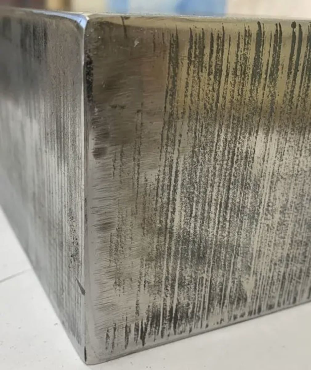 鉄 ブロック 厚み45mm 8.5cm×18cm 鉄板/調理やDIY/彫金/金床/作業台/キャンプ/園芸/プレート/金属/極厚/ステーキ/グリル/敷板