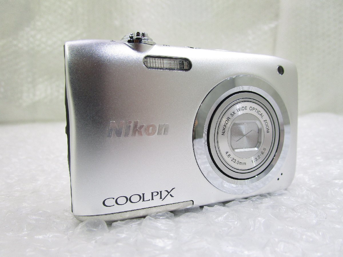 ◎Nikon ニコン COOLPIX クールピクス A100 4.6-23.0mm 1:3.2-6.5 光学5倍ズーム コンパクトデジタルカメラ 16GB SDカード付 w71312