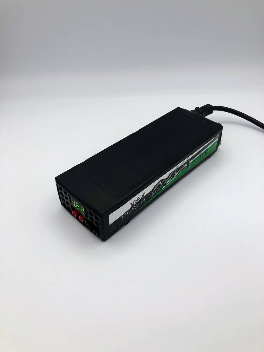 【 DC１２V ６５A 】S/N 055｜電圧計付安定化電源｜ACコード付｜グリーン