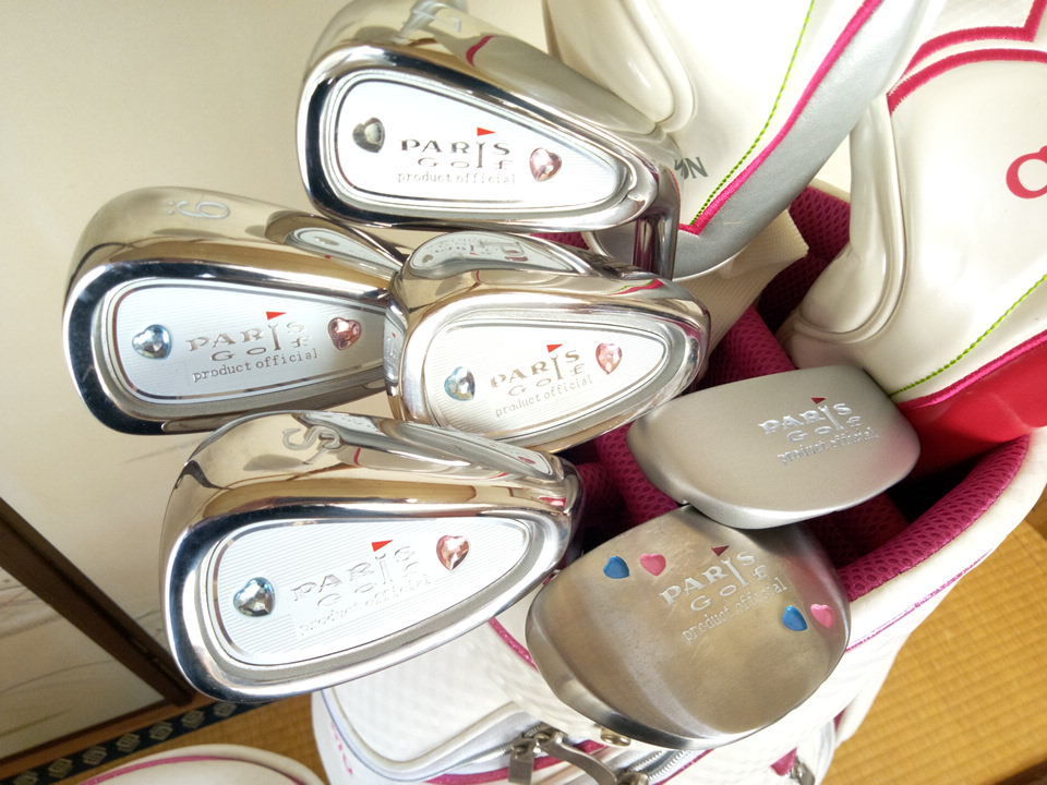 超美品 初心者向けパリス PARIS レディースゴルフセット ホワイト