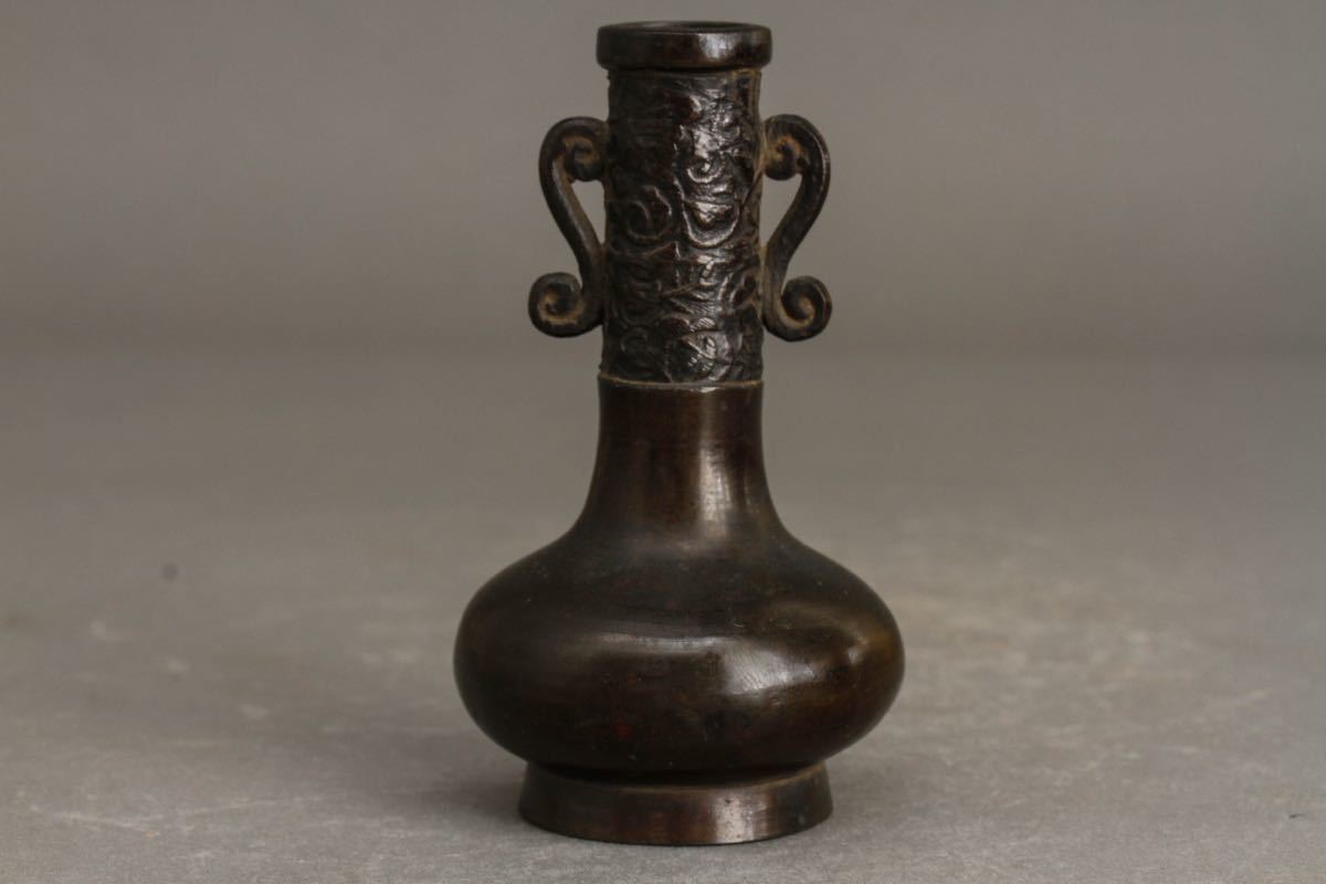花瓶 唐物 中国古玩 花入 古2663 高岡銅器 極上品｜Yahoo!フリマ（