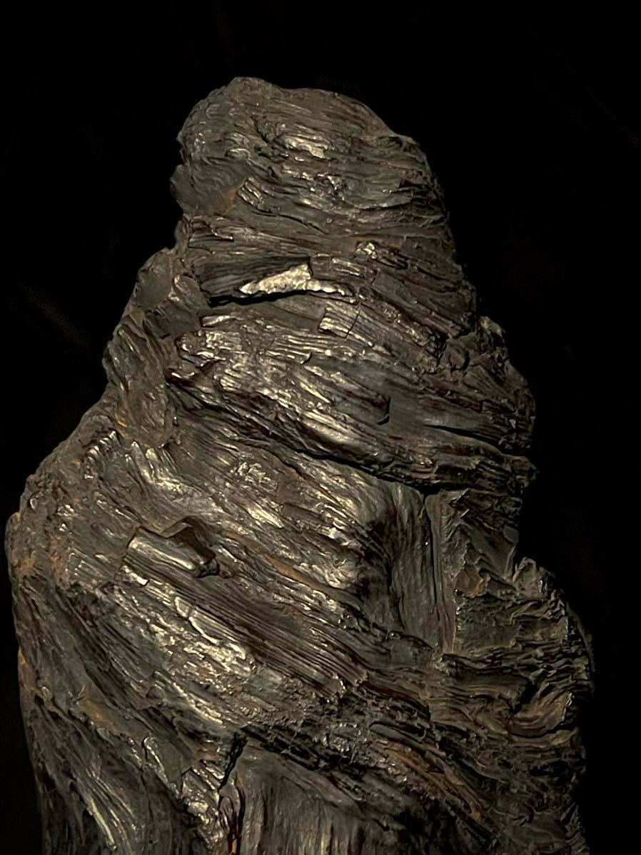 石噛□中国美術□23cm達磨像 500g天然木 瘤木 仏教美術