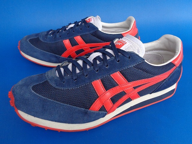 12780■asics onitsukatiger TH503N アシックス オニツカタイガー 紺 オレンジ 26.5 メキシコ 好きにも