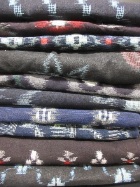 1円 中古 木綿 時代物 藍染 久留米絣 備後絣 まとめて10点 羽織 着物 リメイク 古布 ◆逸品◆【夢職】☆☆☆☆