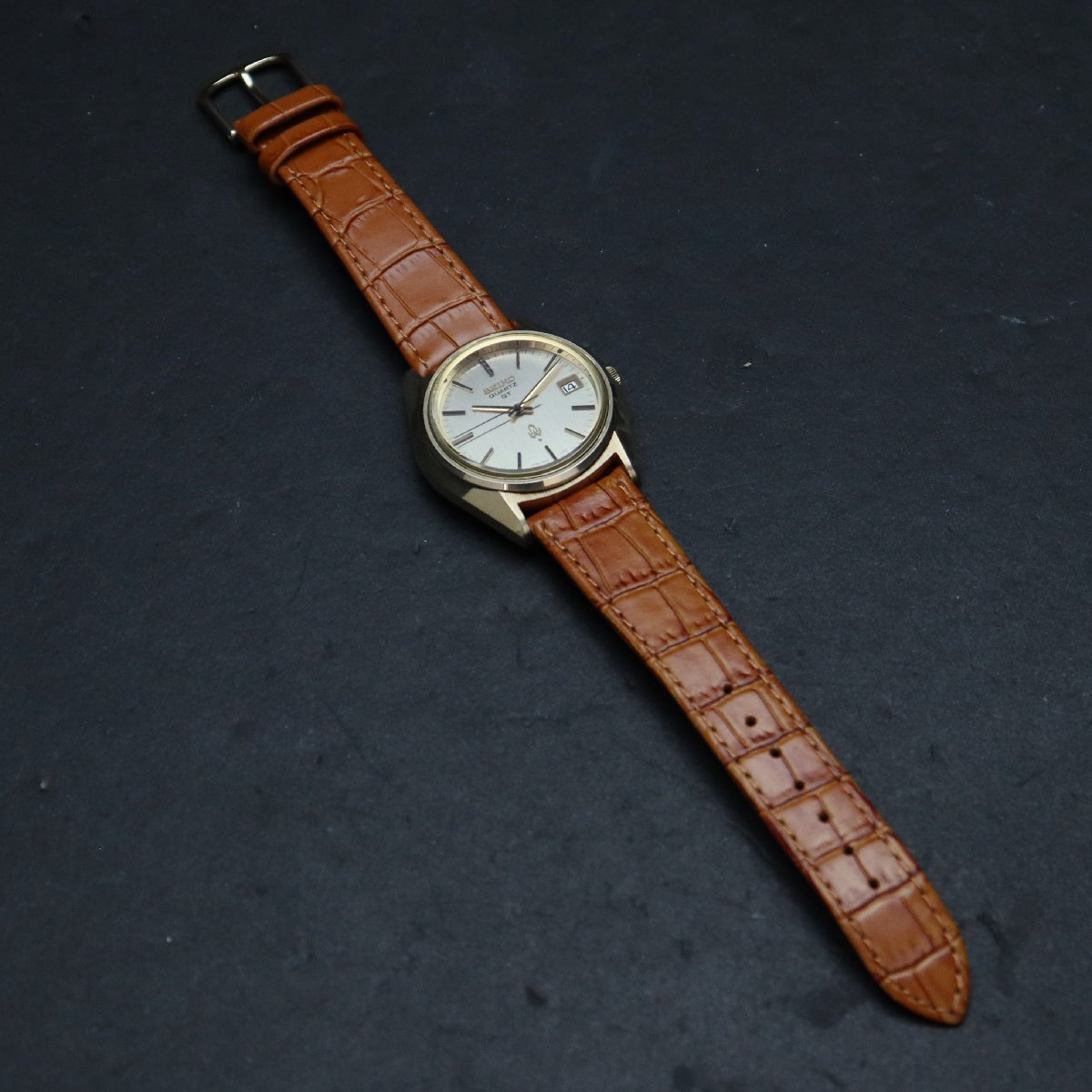 SEIKO セイコー 38クォーツ QT 3802-7031 シングルクォーツ CAP GOLD