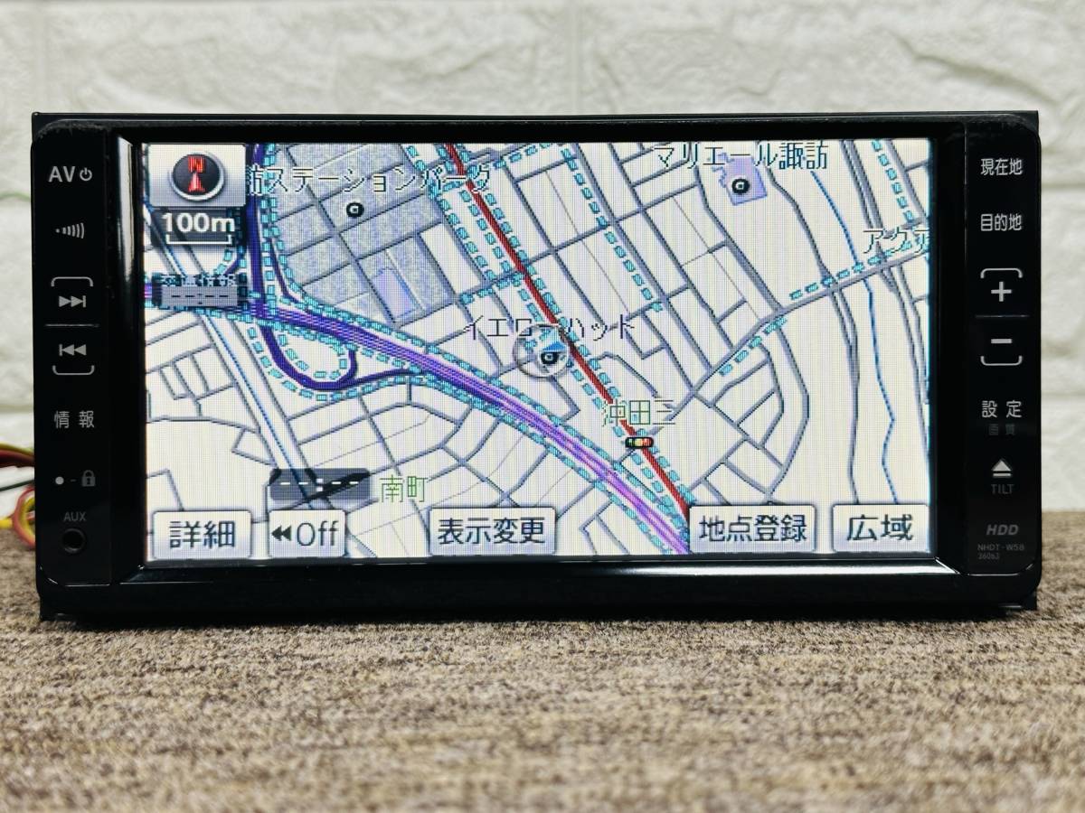【地図2017年】トヨタ純正 HDDナビ NHDT-W58★CD/DVDビデオ★動作品