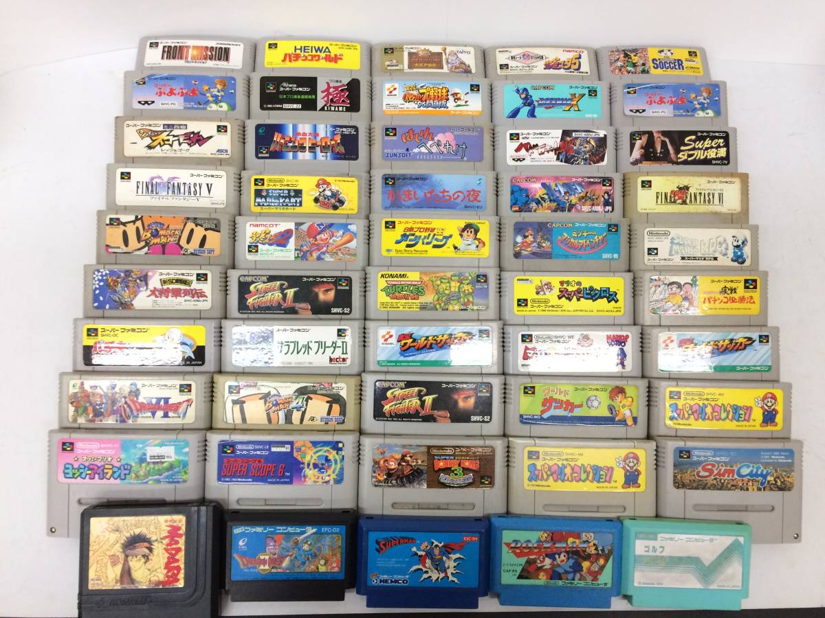 スーパーファミコン/SFC/ファミコン ソフト カセット 約50個 まとめ