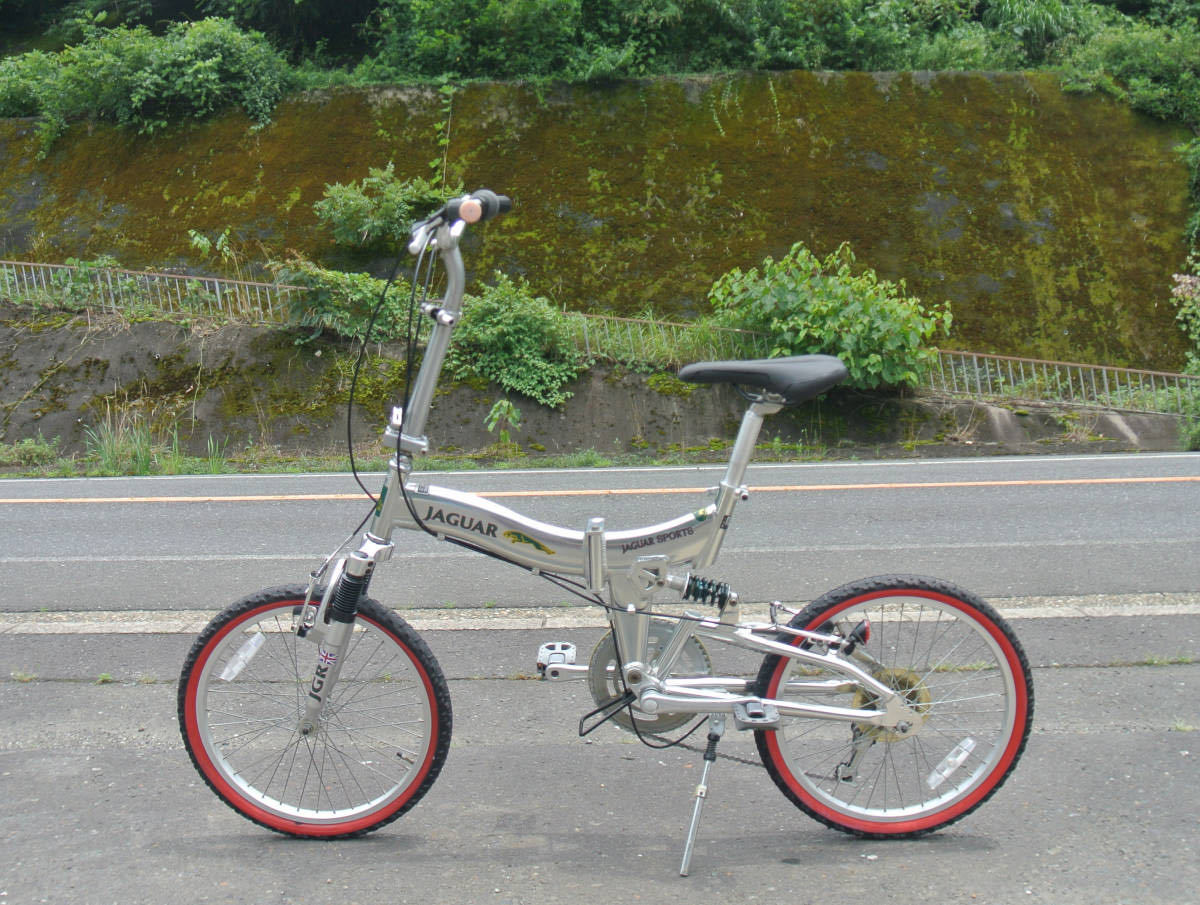1円～JAGUAR SPRTS 折り畳みMTB自転車 6速 20インチ ミニベロ 小径車 