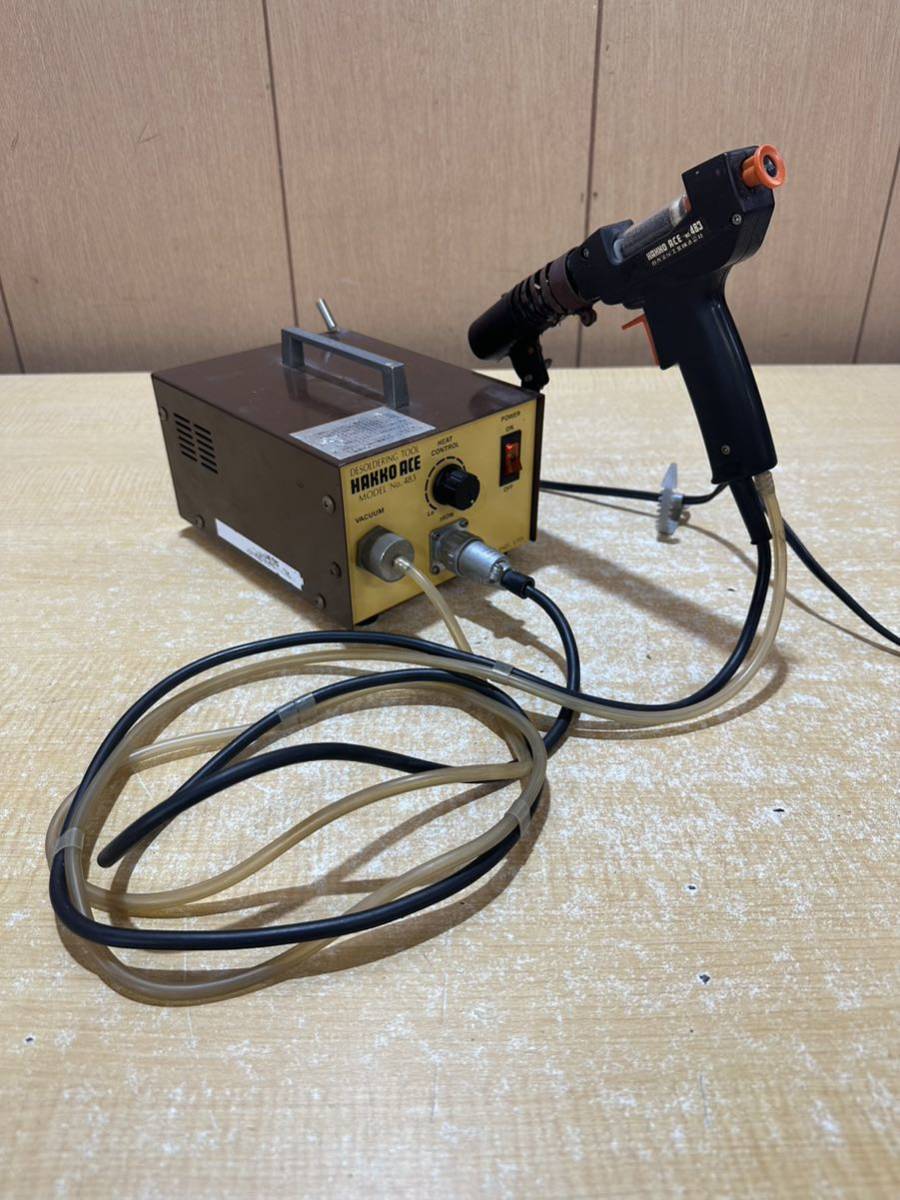M # HAKKO 483 ハンダ 吸取器 はんだ 吸い取り器 動作確認済み