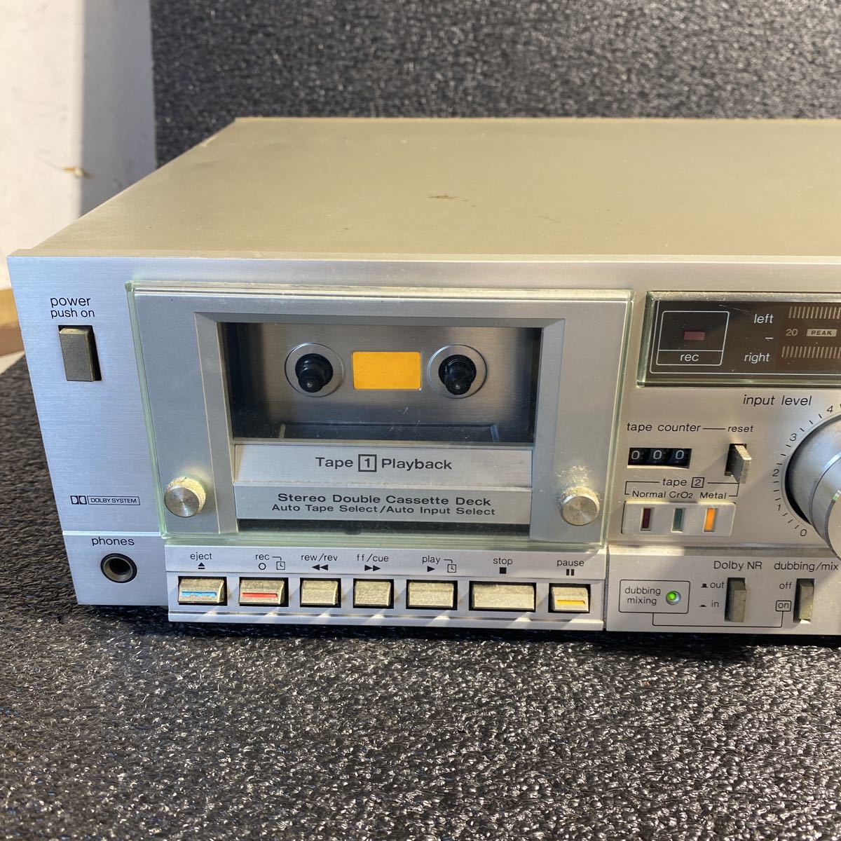 通電OK】Technics テクニクス RS-M202 ダブルカセットデッキ 管