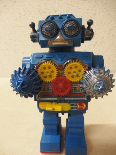 0730288s【ホリカワ玩具 建設 ドリル ロボット】電動歩行/昭和レトロ/ビンテージ/H25cm/通電OK/中古品