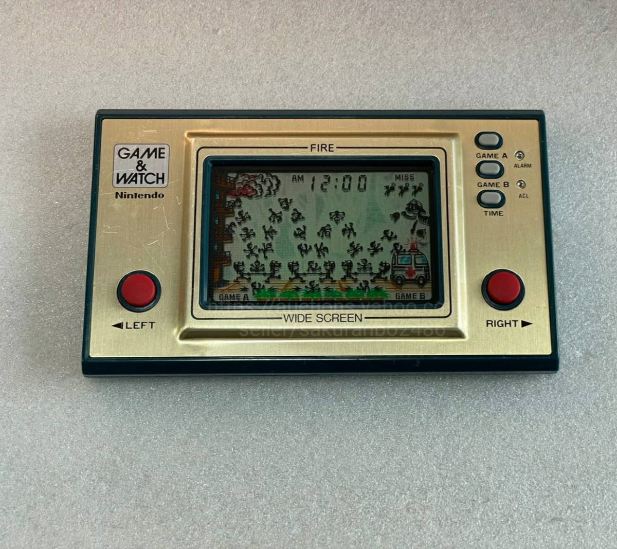 ゲームウォッチ ファイア ワイドスクリーン 即決