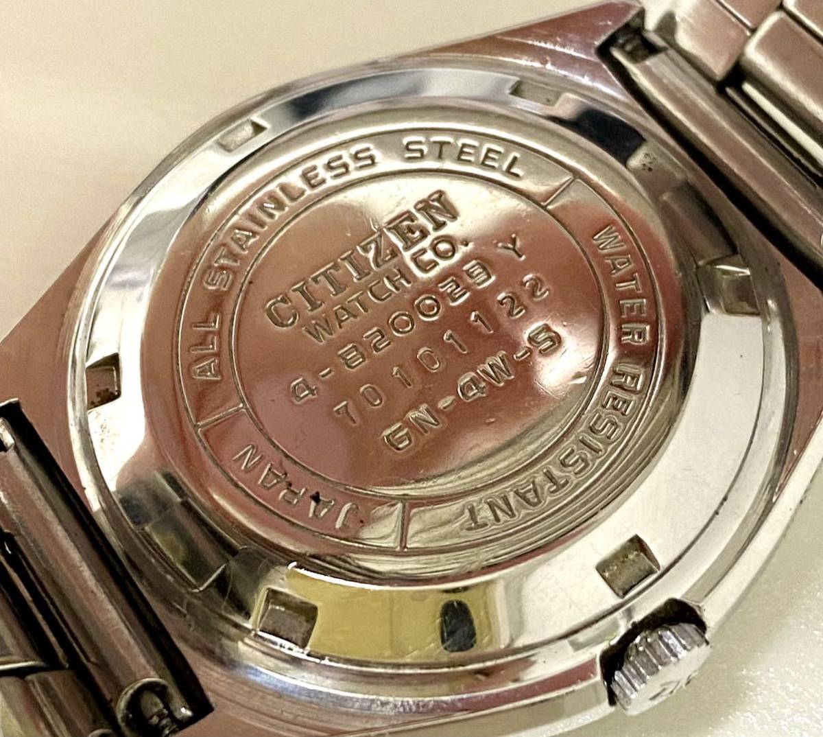 1円〜 N CITIZEN シチズン 4-820029Y 稼働品 メンズ 自動巻き 