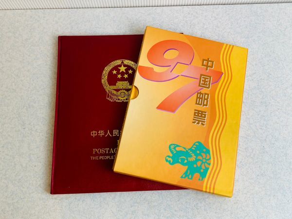 kmh08▽中国 切手アルバム 2冊セット 1992・1997年 バラ 小型シート 