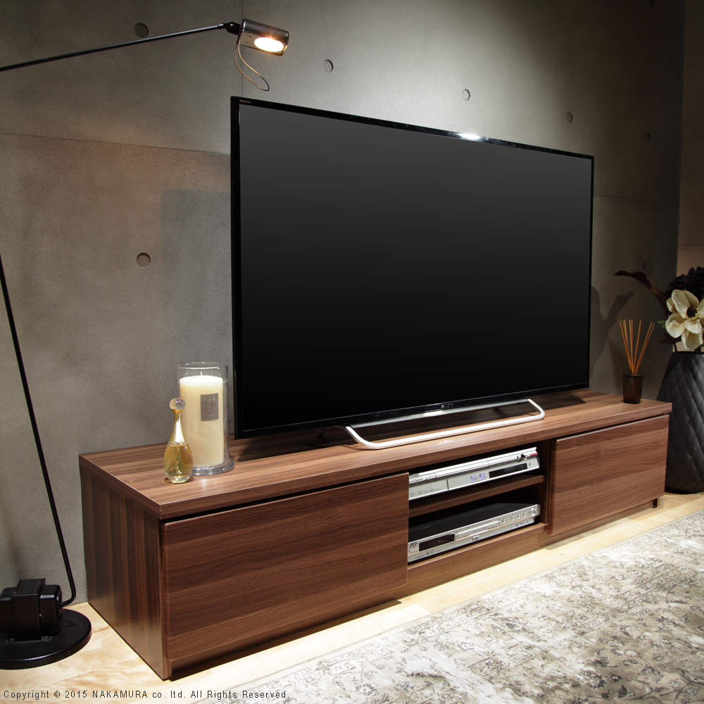 テレビ台150cm 65インチ対応 ウォールナットブラウン テレビボード 