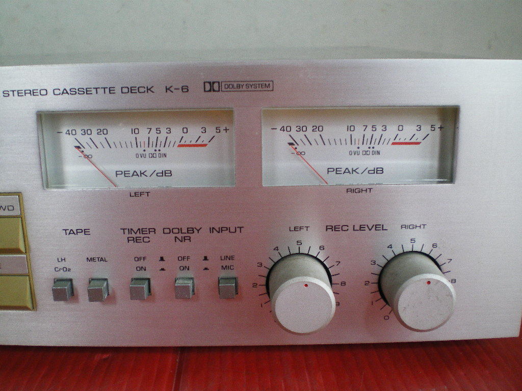 ☆1円〜☆ YAMAHA ヤマハ ステレオカセットデッキ K-6 STEREO CASSETTE