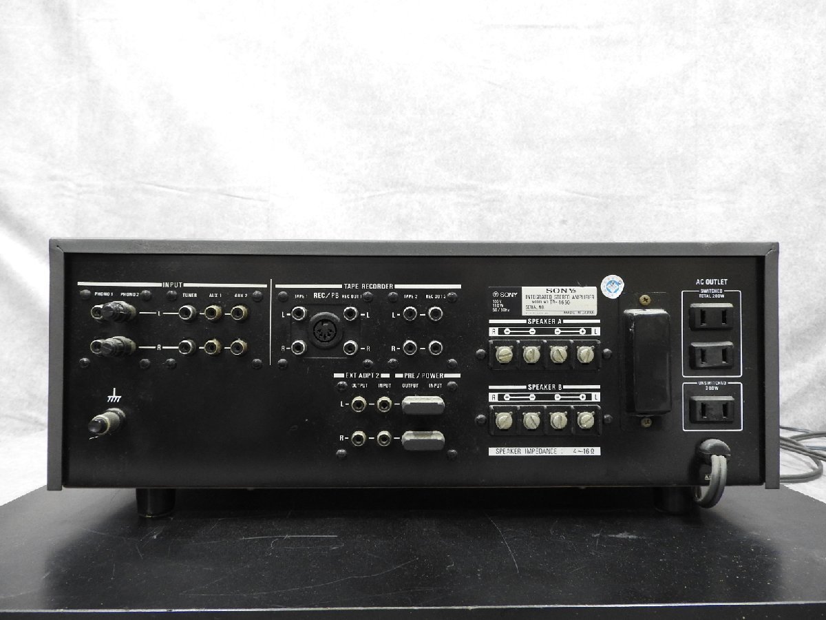 【完動品】極美品 SONY TA-4650 プリメインアンプ 赤字超特価，新品】 〇【神殿店】SONY ソニー TA-4650 プリメイン