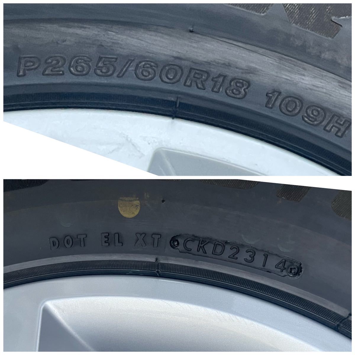 メルセデス純正タイヤホイール　265/60R18 ベンツ. Gクラス 純正 タイヤホイール 1本 265/60R18 7.5Jx18 H2 +63