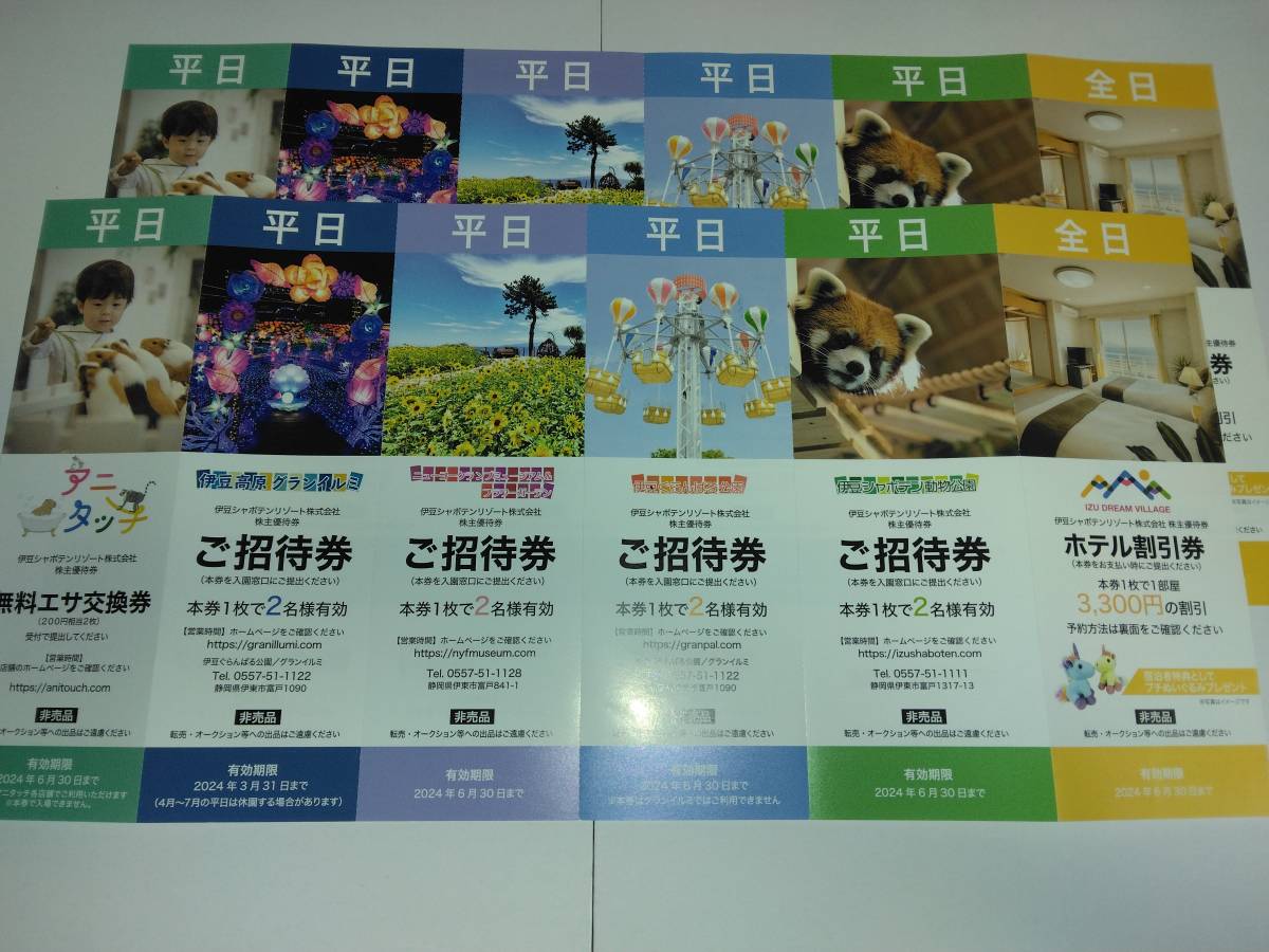 伊豆シャボテンリゾートの株主優待券 伊豆シャボテンリゾートの株主優待券