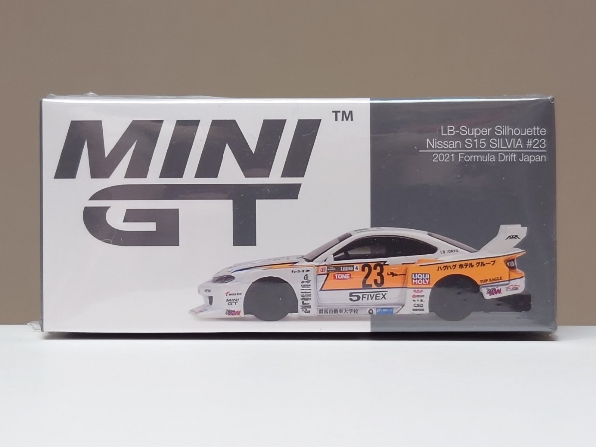 【新品未開封】MINI GT 1/64 LB スーパーシルエット ニッサン S15 シルビア フォーミュラドリフト ジャパン 2021【MGT00434-CH】