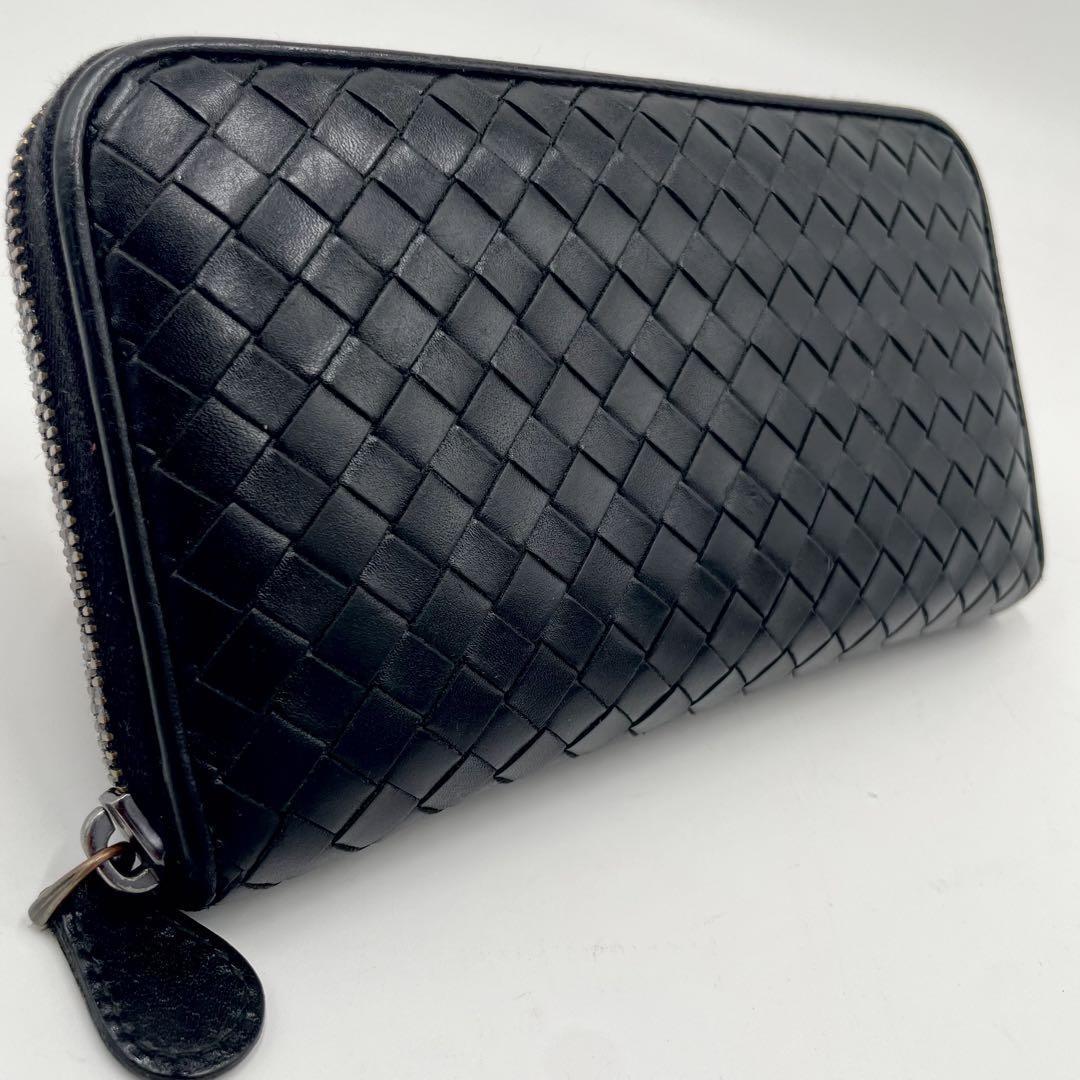 1円 極美品『使用わずか』 BOTTEGA VENETA ボッテガヴェネタ ラウンド 