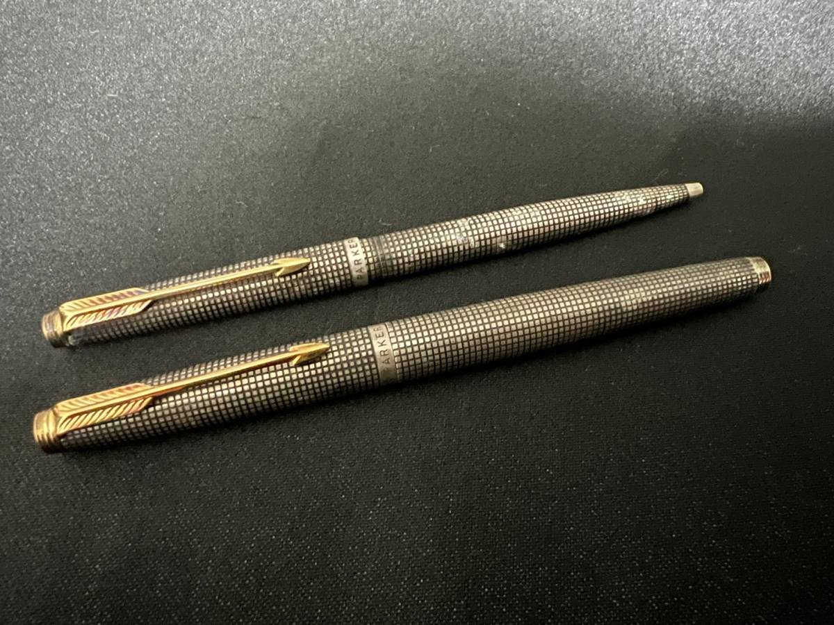 PARKER/パーカー/スターリングシルバー/万年筆＆ボールペン/ペン先14K