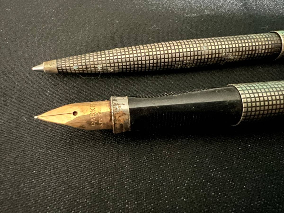 PARKER/パーカー/スターリングシルバー/万年筆＆ボールペン/ペン先14K