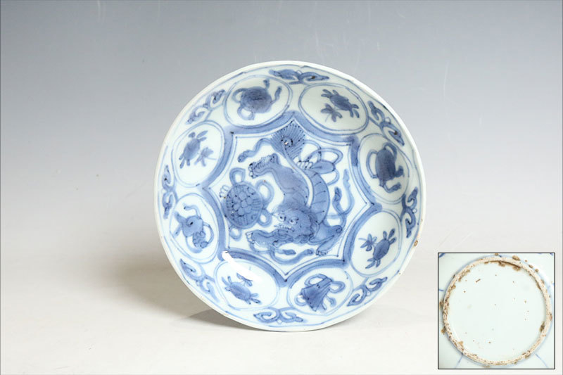 唐物 古染付 青花 青菜紋 皿 十件揃 虫喰い 中国(K-A408) 中国美術 青花獅子紋盤 南京古染付皿（N139） 【公式通販】