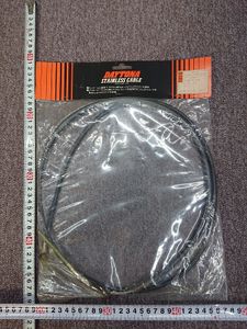  ヤマハ JOG 5、3PS・JOG 6PS・ キュート 当時物レア デイトナ ステンレスケーブル フロ