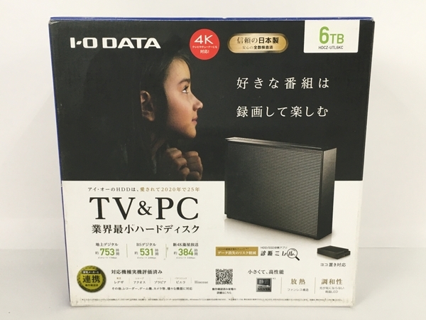 HDCZ-UTL6KC DATA 6TB USB Gen 3.1 | 外付けHDD IO I-O 家電録画対応