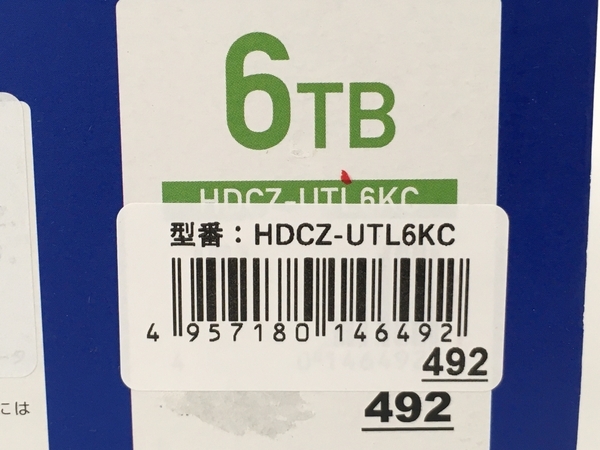 HDCZ-UTL6KC DATA 6TB USB Gen 3.1 | 外付けHDD IO I-O 家電録画対応