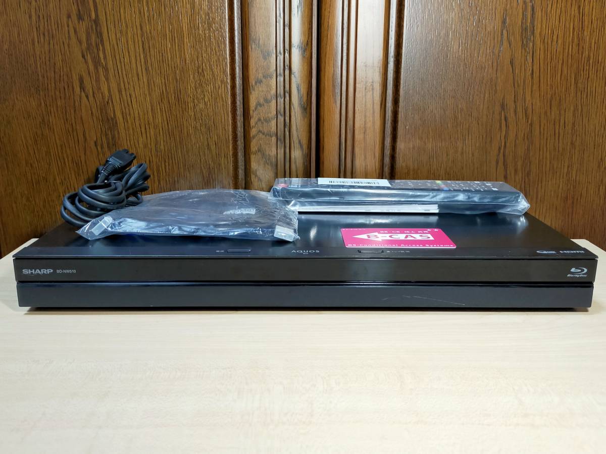 SHARP BD-NW510/2番組同時録画可/B-CAS，新品リモコン，HDMI，電源 