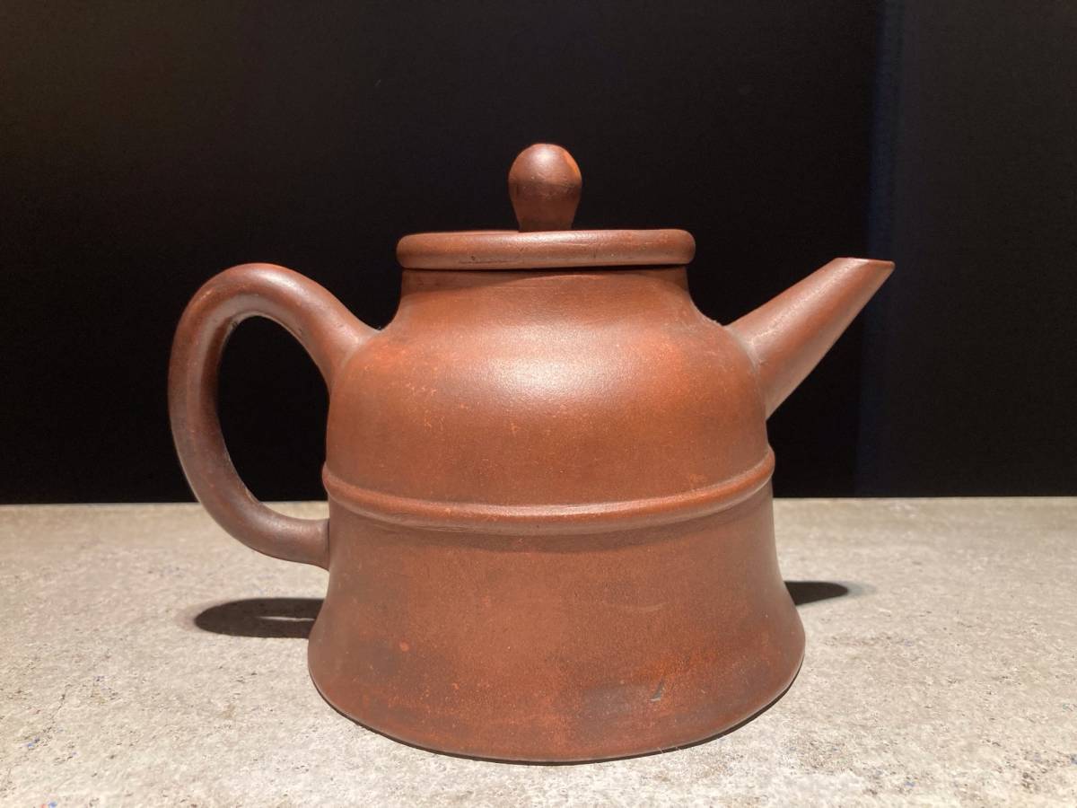 蔵出し屋】 うぶ品 『 中国 古玩唐物 朱泥急須 紫砂壷 孟巨製 水平