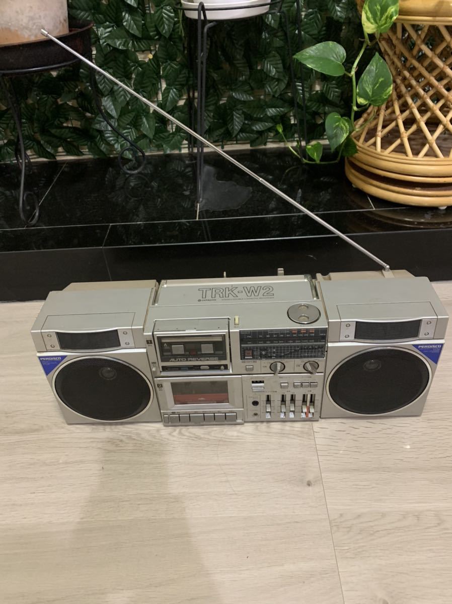 HITACHI 日立 PERDISCO パディスコ TRK-W2 昭和レトロ デュアル HITACHI 日立 PERDISCO パディスコ TRK-W2 昭和レトロ デュアル