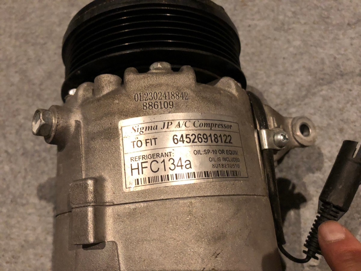 BMWミニ MINI エアコン コンプレッサー R50 R52　R53用 64526918122 Sigma jp Sigma製 中古品 R50 BMW MINI R56 R58 クーラー