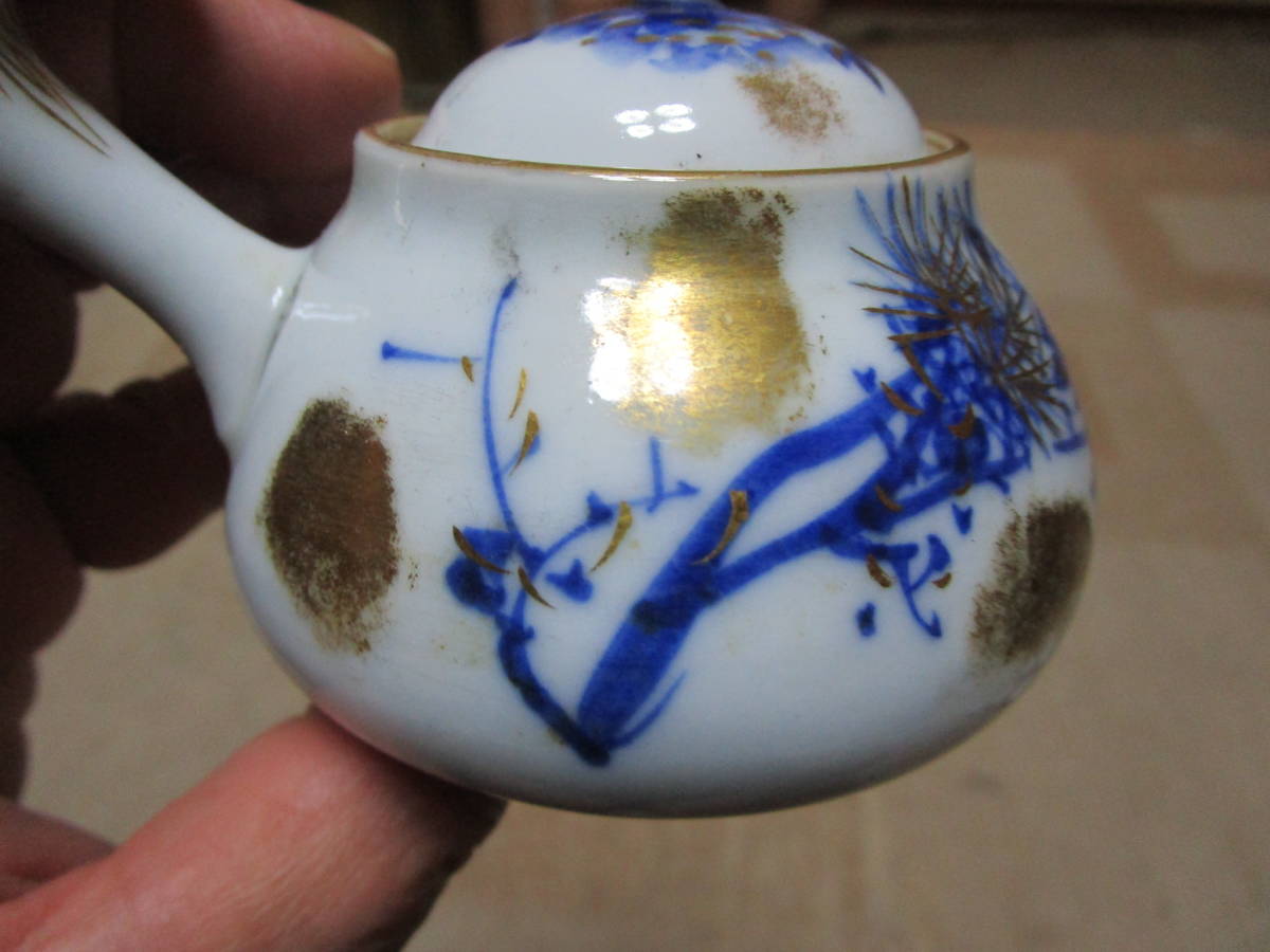 京焼 在銘 原平？六兵衛？七兵衛？ 茶器 茶道具 煎茶 急須 茶碗5客